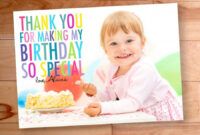 1St Birthday Thank You Card Wording Word