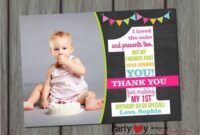 Best 1St Birthday Thank You Card Wording Pdf Sample