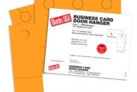 Best Door Hanger Business Card Doc Example