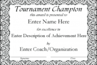 Best Sports Award Certificate Template Pdf Sample