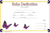 Costum Baby Blessing Certificate Template  Example