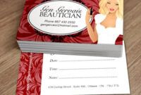 Costum Esthetician Business Card Ideas Excel