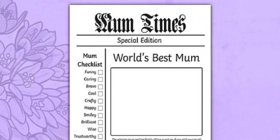 Costum Mothers Day Certificate Template  Sample