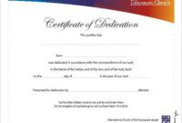 Editable Baby Blessing Certificate Template Excel