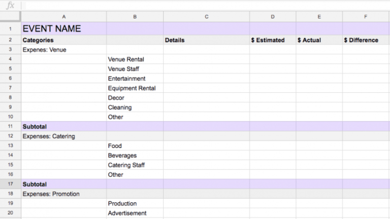Event Management Quotation Examples Event Management Quotation Template | EmetOnlineBlog