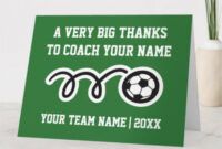 Editable Soccer Coach Thank You Card Word
