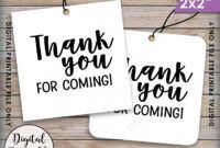 Editable Thank You For Coming To My Graduation Party Card