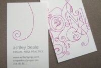 Editable Yoga Business Card Ideas  Example