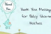Free Baby Shower Hostess Thank You Card Wording