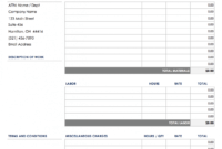 Free Building Work Quotation Template Excel Example