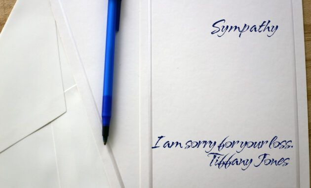 Free Sympathy Card Thank You Etiquette Word Example