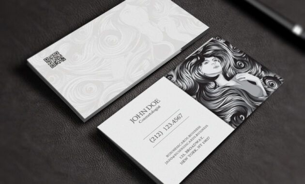 Printable Esthetician Business Card Ideas Doc Example