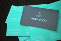 Printable Yoga Business Card Ideas Pdf Example