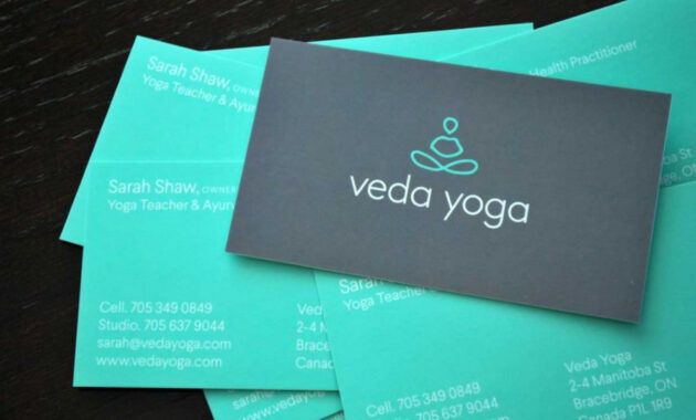 Printable Yoga Business Card Ideas Pdf Example