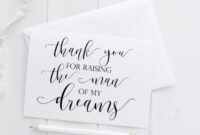 Professional Thank You Card For Mother In Law Excel Sample