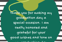 Professional Thank You For Coming To My Graduation Party Card Pdf Example