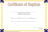 Roman Catholic Baptism Certificate Template Pdf Sample