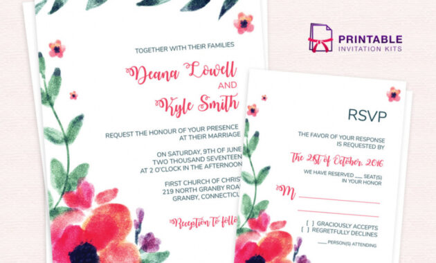 Wedding Flower Quotation Template Word Example