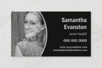 Best Headshot Actor Business Card Template  Example