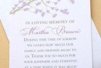 Best Thank You Card For Death In The Family Word Example