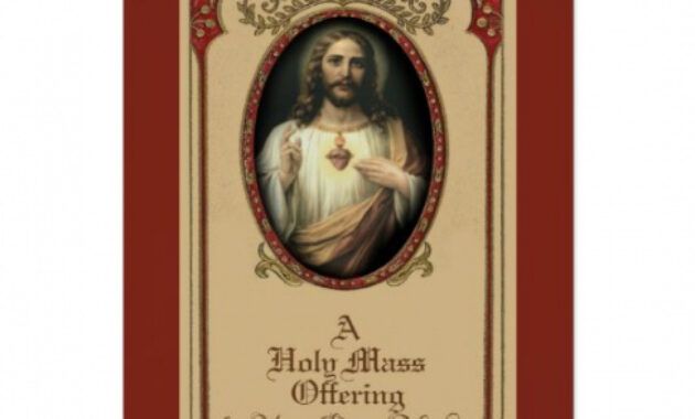 Best Thank You For Catholic Mass Card Pdf