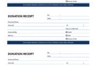 Charitable Contributions Receipt Template Word Sample