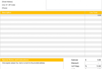 Costum Auto Parts Quotation Template  Example