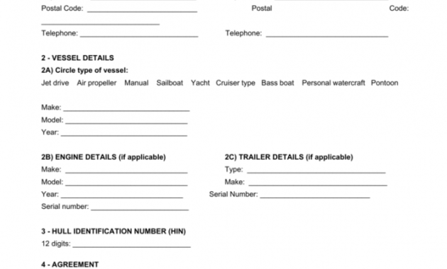 Costum Boat Sales Receipt Template Word Example