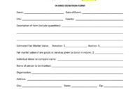 Costum Charitable Contributions Receipt Template Excel
