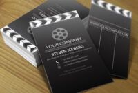 Costum Filmmaker Business Card Template Word