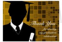 Costum Thank You Card For Graduation Gift Pdf Example