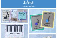 Costum Thank You Card For Music Teacher Word Example