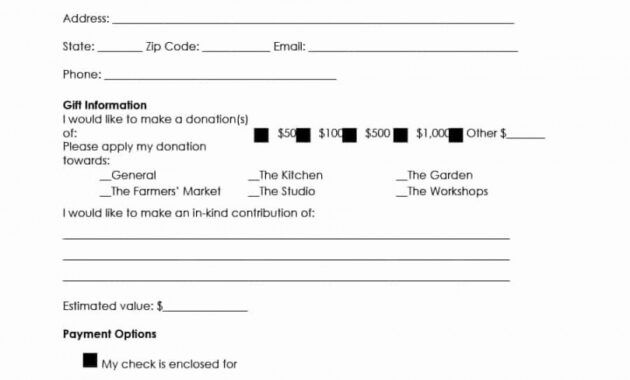 Editable Charitable Contributions Receipt Template  Example