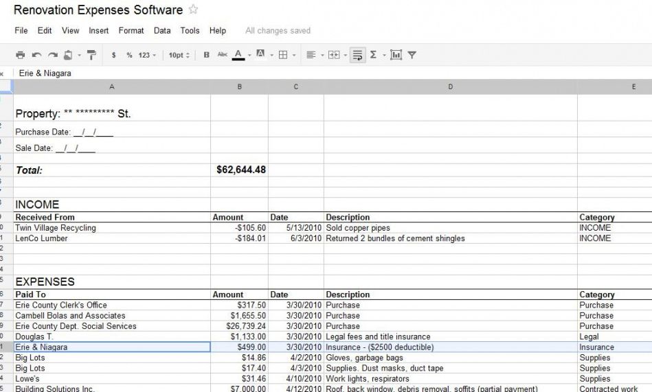 Editable Renovation Quotation Template Excel Example