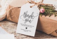 Editable Thank You Card For Engagement Gift Pdf