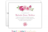Editable Thank You Card For Funeral Flowers Doc Sample