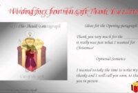 Editable Thank You Card Wording For Money Doc Example