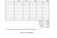 Free Business Price Quotation Template Excel Sample