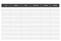 Free Footwear Price Quotation Template Excel