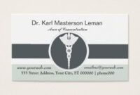 Free Medical Doctor Business Card Template Word Example