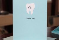 Free Thank You Card For Dentist Doc Sample