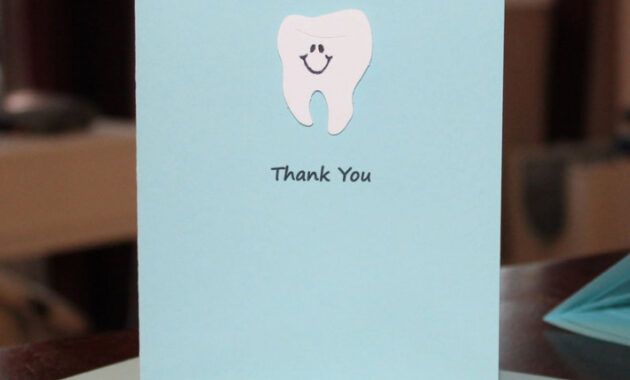 Free Thank You Card For Dentist Doc Sample