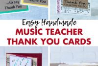 Free Thank You Card For Music Teacher Word