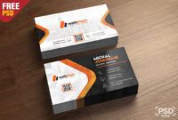 Printable High Resolution Business Card Template Word Example