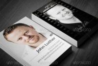 Professional Headshot Actor Business Card Template  Sample