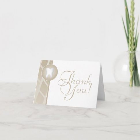 Professional Thank You Card For Dentist Word Sample