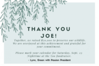 Professional Thank You Card For Guest Speaker Excel Sample