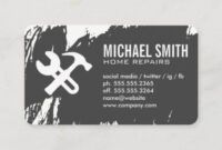 Best Home Repair Business Card Pdf Example