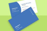 Costum Cleaning Service Business Card Template