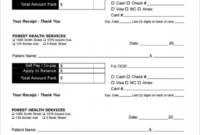 Costum Health Insurance Receipt Template Excel